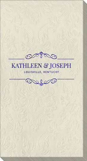 St. Regis Scroll Carte Guest Towels